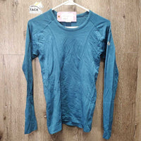 LS Slim Fitted Seamless Technique Shirt *vgc/xc, mnr rubs
