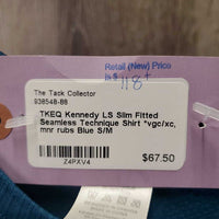 LS Slim Fitted Seamless Technique Shirt *vgc/xc, mnr rubs
