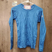 LS Slim Fitted Seamless Technique Shirt *vgc/xc, mnr stains