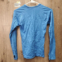 LS Slim Fitted Seamless Technique Shirt *vgc/xc, mnr stains