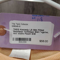 LS Slim Fitted Seamless Technique Shirt *vgc/xc, mnr stains