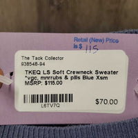 LS Soft Crewneck Sweater *vgc, mnr rubs & pills
