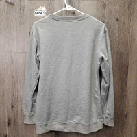 LS Light Soft Sweatshirt "Sorry, Can't, Horses. Bye." *vgc, mnr rubs & pills
