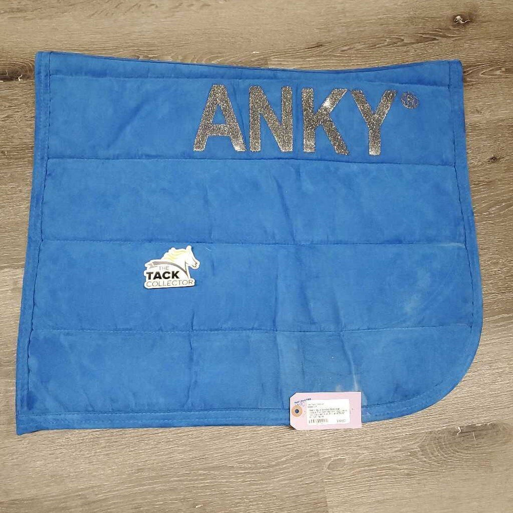 Quilt Sueded Dressage Saddle Pad, non slip top *vgc, clean, film, rubs mnr hair, pills