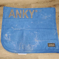 Quilt Sueded Dressage Saddle Pad, non slip top *vgc, clean, film, rubs mnr hair, pills