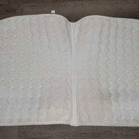Thick Quilt Dressage Saddle Pad "WB" *vgc, mnr stains, dirt?, pills, rubs, threads