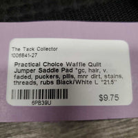 Waffle Quilt Jumper Saddle Pad *gc, hair, v. faded, puckers, pills, mnr dirt, stains, threads, rubs
