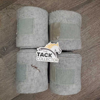 4 Thick Fleece Polo Wraps *gc, hair, dirt?gunk, clumpy, clean
