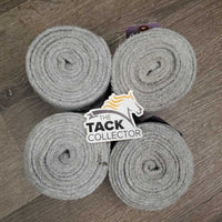 4 Thick Fleece Polo Wraps *gc, hair, dirt?gunk, clumpy, clean