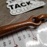Thin Copper D Ring Bit *gc/fair, chewed, clean, sharp/rough edges, stains
