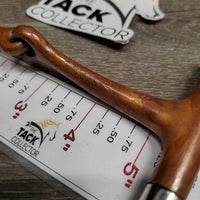 Thin Copper D Ring Bit *gc/fair, chewed, clean, sharp/rough edges, stains
