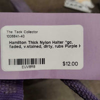 Thick Nylon Halter *gc, faded, v.stained, dirty, rubs
