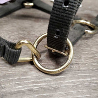 Nylon Halter, adj *gc, dirty, edge rubs, snags/frays, faded
