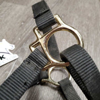 Nylon Halter, adj *gc, dirty, edge rubs, snags/frays, faded
