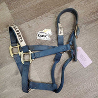 Thick Nylon Halter "Reining Alberta" *gc, faded, v.stained, dirty, rubs