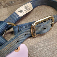 Thick Nylon Halter "Reining Alberta" *gc, faded, v.stained, dirty, rubs
