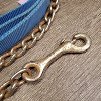 25" Nose Chain & Nylon Web Lead Rope *fair, v.rusty, older, dirty