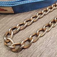 25" Nose Chain & Nylon Web Lead Rope *fair, v.rusty, older, dirty