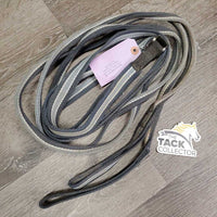 Thick Soft Cotton Web Draw Reins, loop ends *gc, dirty, stains, rubs
