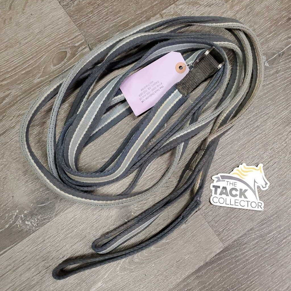 Thick Soft Cotton Web Draw Reins, loop ends *gc, dirty, stains, rubs
