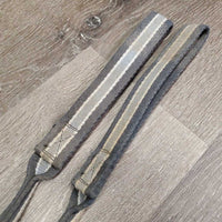 Thick Soft Cotton Web Draw Reins, loop ends *gc, dirty, stains, rubs
