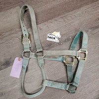 Thick Nylon Halter *gc, v.dirty, faded, stained, edge rubs & frays