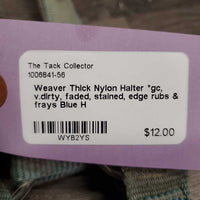 Thick Nylon Halter *gc, v.dirty, faded, stained, edge rubs & frays