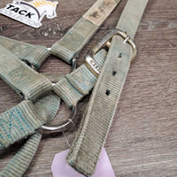 Thick Nylon Halter *gc, faded, v.stained, dirty, rubs