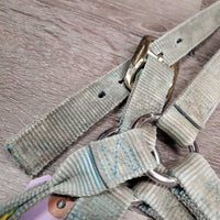 Thick Nylon Halter *gc, faded, v.stained, dirty, rubs

