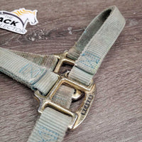 Thick Nylon Halter *gc, faded, v.stained, dirty, rubs

