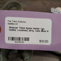 Thick Nylon Halter *gc, faded, v.stained, dirty, rubs
