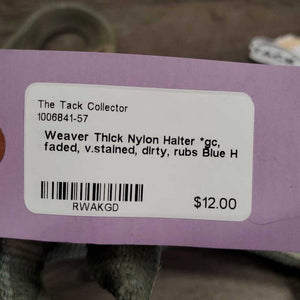Thick Nylon Halter *gc, faded, v.stained, dirty, rubs