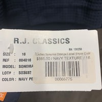 Ventilated Show Jacket, Zippers, tags, extra buttons *new
