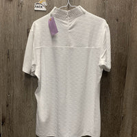 SS Show Shirt, Back Zipper, Bling Collar, tags, extra bling *new
