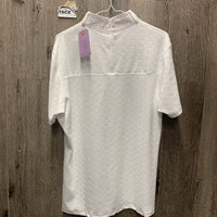 SS Show Shirt, Back Zipper, Bling Collar, tags, extra bling *new
