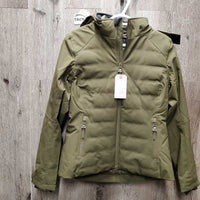 Brooke Waterproof Hybrid Insulated Jacket, Hood, Zipper, tag *new
