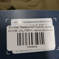 Brooke Waterproof Hybrid Insulated Jacket, Hood, Zipper, tag *new

