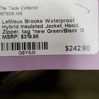 Brooke Waterproof Hybrid Insulated Jacket, Hood, Zipper, tag *new
