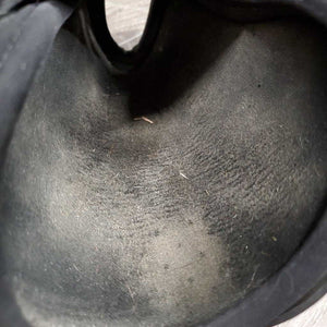 Hind Boots, velcro *gc, clean, scratches, scuffs, older, velcro: frays, hairy, rubs lining: stains, residue, pills