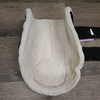 Pr Front Closed Boots, Fleece Lined, velcro *gc, clean, clumpy, mnr dingy, dirt, undone stitching
