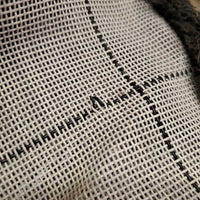 Hvy Mesh Fly Mask *gc/fair, clean, frayed edges, large rip/unstitched edge, clumpy
