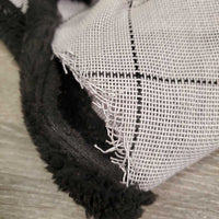 Hvy Mesh Fly Mask *gc/fair, clean, frayed edges, large rip/unstitched edge, clumpy