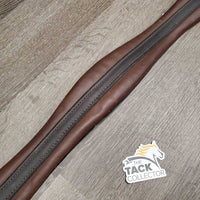 Leather Girth, x1 els *vgc, marker, clean, mnr scratches & stains, deep dents & creases