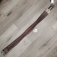 Leather Girth, x1 els *vgc, marker, clean, mnr scratches & stains, deep dents & creases
