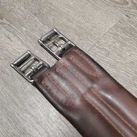 Leather Girth, x1 els *vgc, marker, clean, mnr scratches & stains, deep dents & creases

