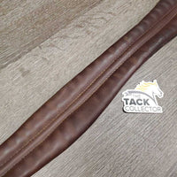 Leather Girth, x1 els *vgc, marker, clean, mnr scratches & stains, deep dents & creases
