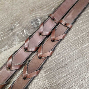Braided Reins *vgc, clean, mnr dirty, v.stiff
