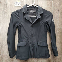 JUNIORS Mesh Show Jacket, zip, snaps *vgc/xc, scraped logos