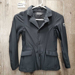 JUNIORS Mesh Show Jacket, zip, snaps *vgc/xc, scraped logos