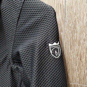 JUNIORS Mesh Show Jacket, zip, snaps *vgc/xc, scraped logos